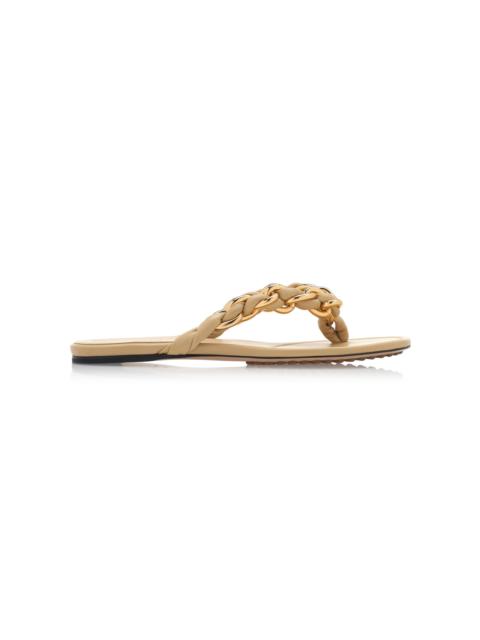 Dot Lagoon Chain Flat Sandals neutral