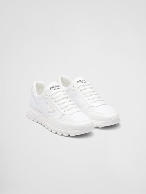 Prada Re-Nylon and brushed leather sneakers