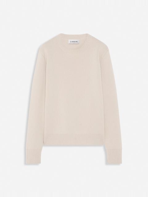 WOOL AND CASHMERE CREWNECK SWEATER