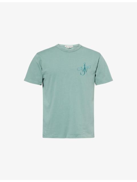 Ribbon Anchor Cotton T-Shirt