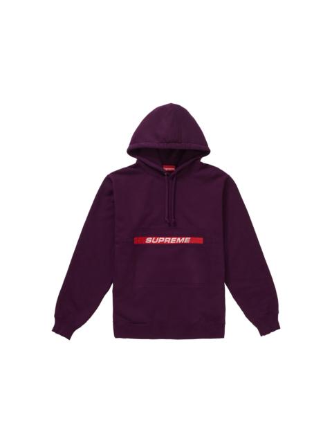 Supreme Zip Pouch Hooded Sweatshirt Eggplant