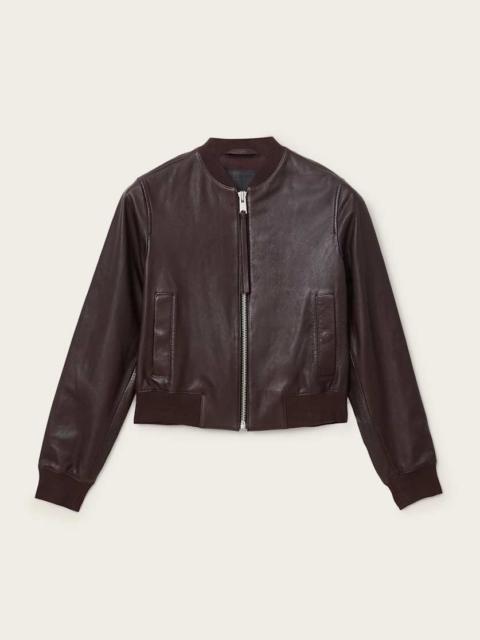 ORTEN LEATHER BOMBER JACKET
