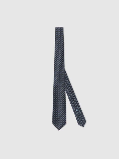 GG silk jacquard tie