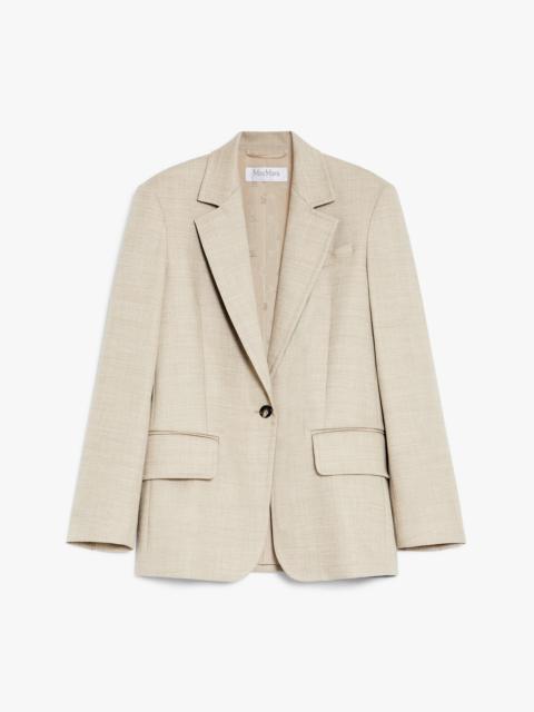ROSI Single-breasted blazer in mélange wool