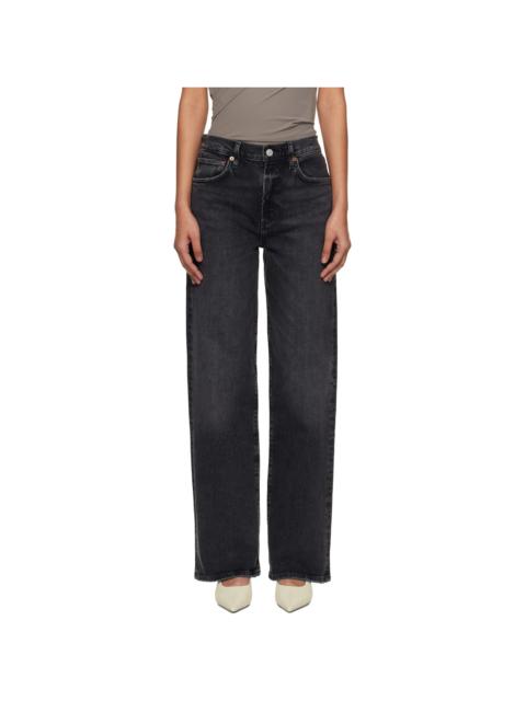 Black Harper Straight Comfort Stretch Jeans