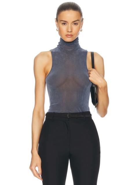 Turtleneck Racerback Tank Top