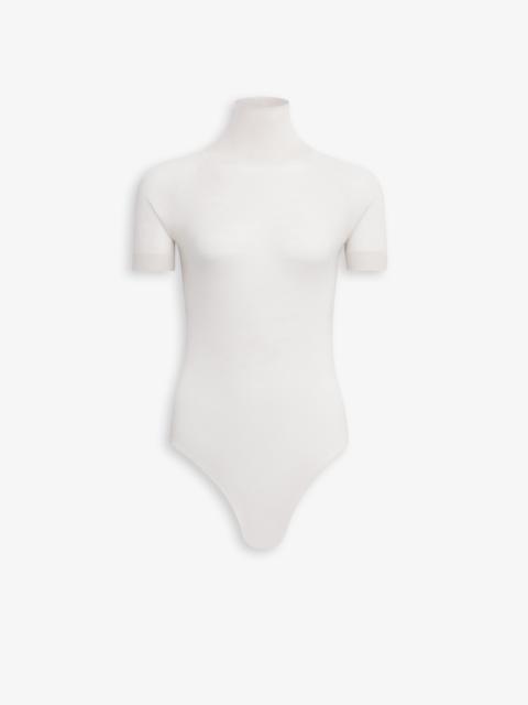 SHORT SLEEVE BODY IN SHEER WOOL KNIT