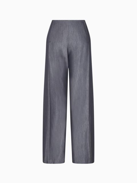 POLYGON CAPSULE COLLECTION YARN-DYED GABARDINE TROUSERS