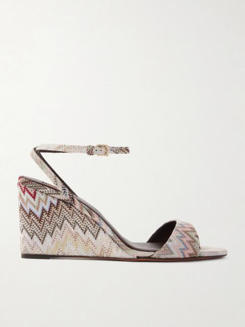 Julie Striped Woven Sandals