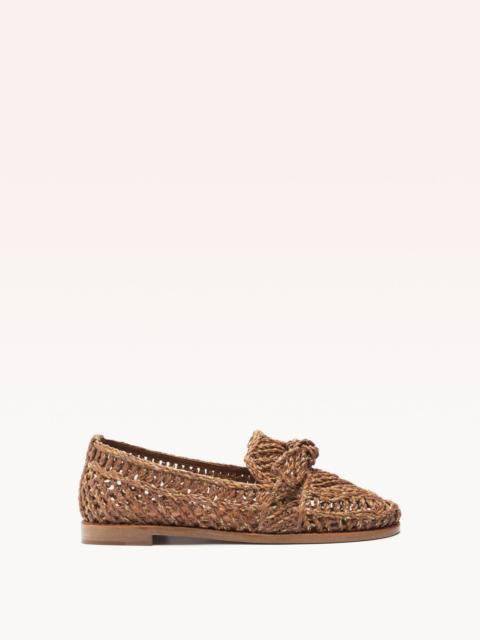 RAFFIA PENNY LOAFER BROWN