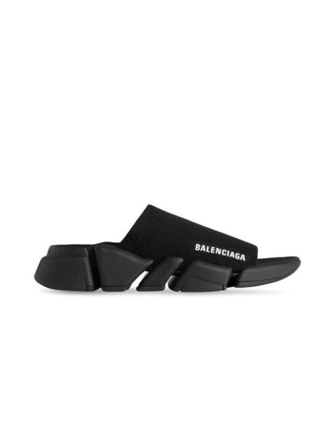 Women's Speed 2.0 Recycled Knit Slide Sandal in Black