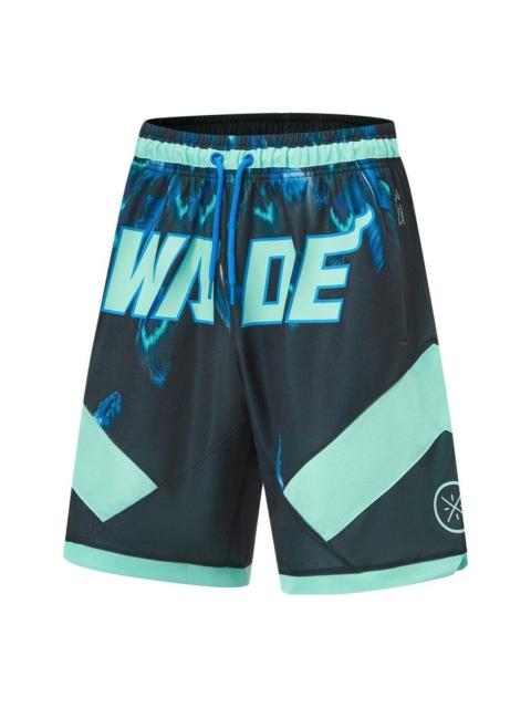 Li-Ning Wade Loose Fit Basketball Shorts 'Blue Mint Green' AAPT535-11