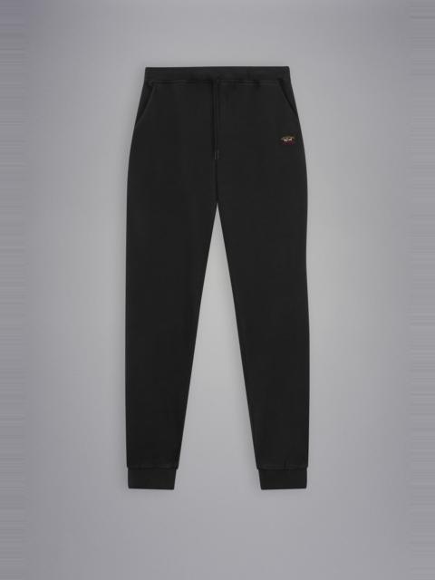 COTTON SWEATPANTS WITH ICONIC BADGE
