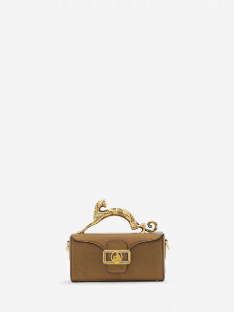 NANO PENCIL CAT BAG IN METALLIC GRAINED LEATHER
