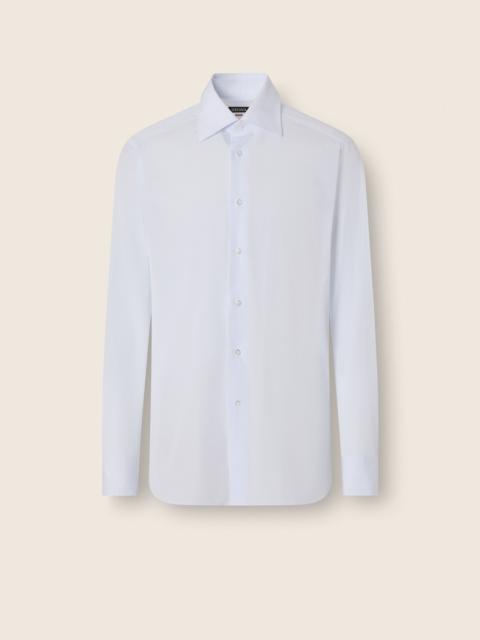 LIGHT BLUE AND WHITE CHECKED COTTON SHIRT