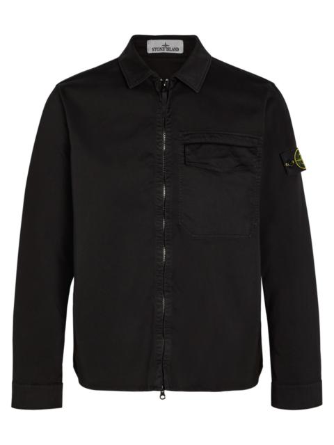 Stone Island Classic Logo Stretch-cotton Overshirt