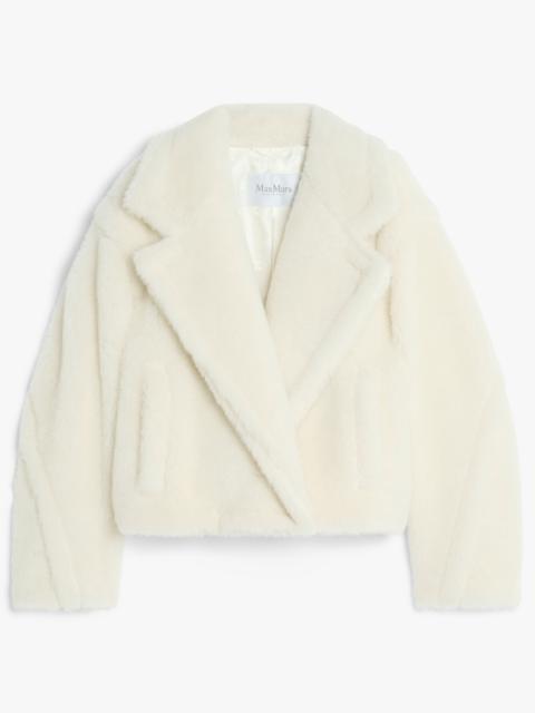 OGGERI Cropped Teddy Bear Icon Coat in alpaca and wool