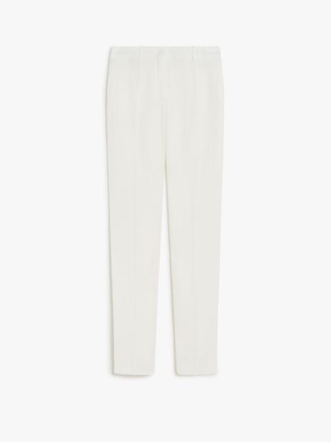 RAOUL Flared viscose and linen twill trousers