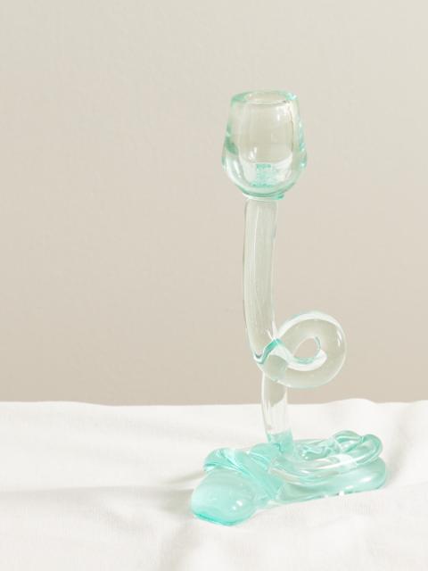 Thaw Recycled-glass Candlestick