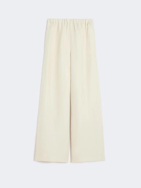 Linen and silk trousers - BEIGE