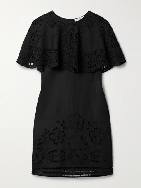 Lula Layered Broderie Anglaise Mini Dress