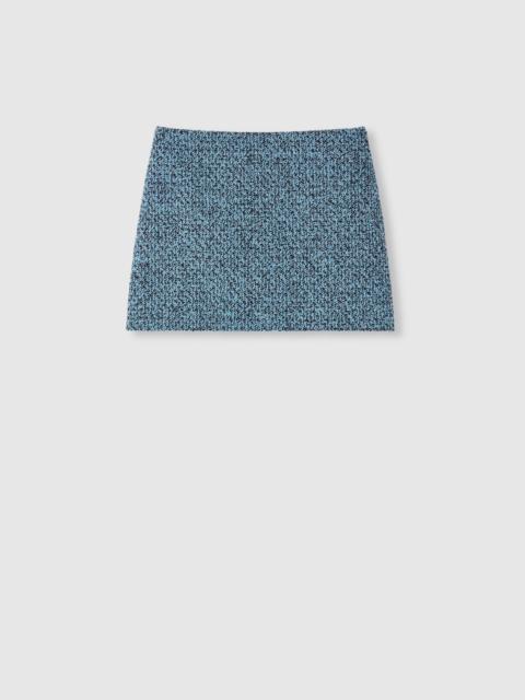 Wool cotton bouclé mini skirt