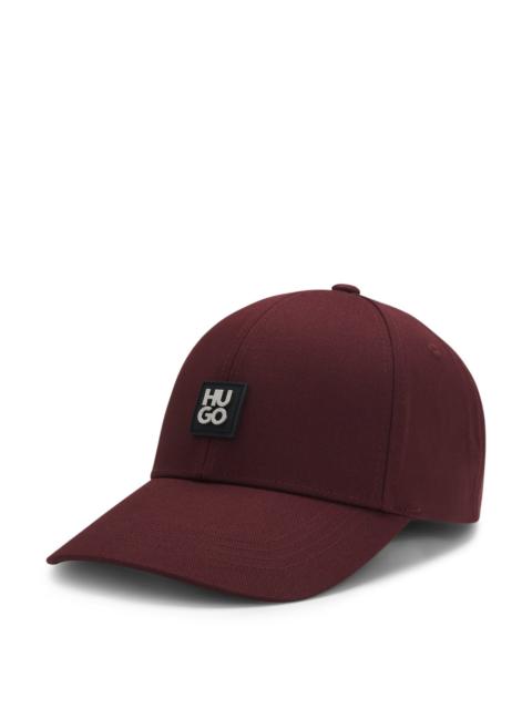 COTTON-TWILL CAP WITH STACKED LOGO