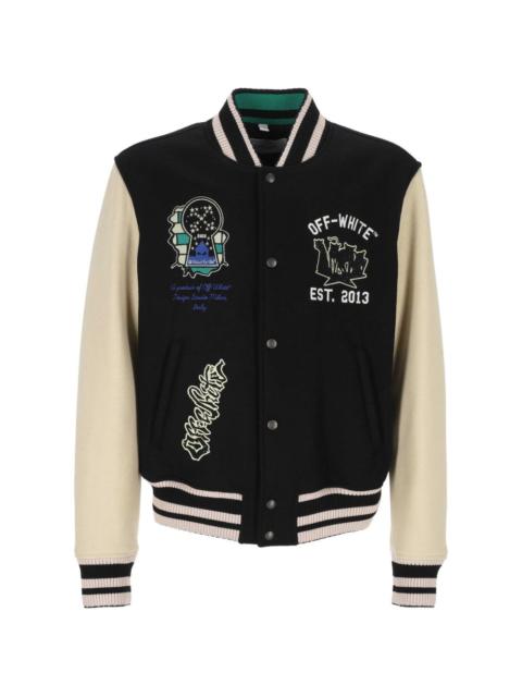 embroidered varsity jacket