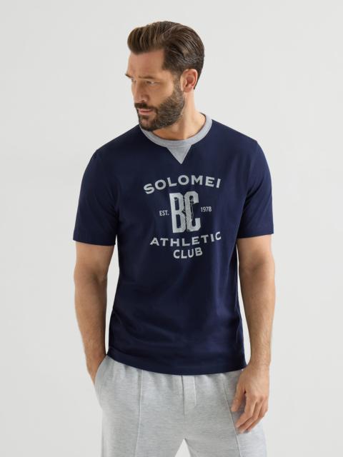 Cotton jersey T-shirt with print