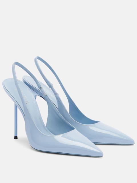 Lidia 105 patent leather slingback pumps