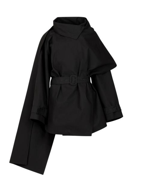 MINI SCARFCOAT BLACK