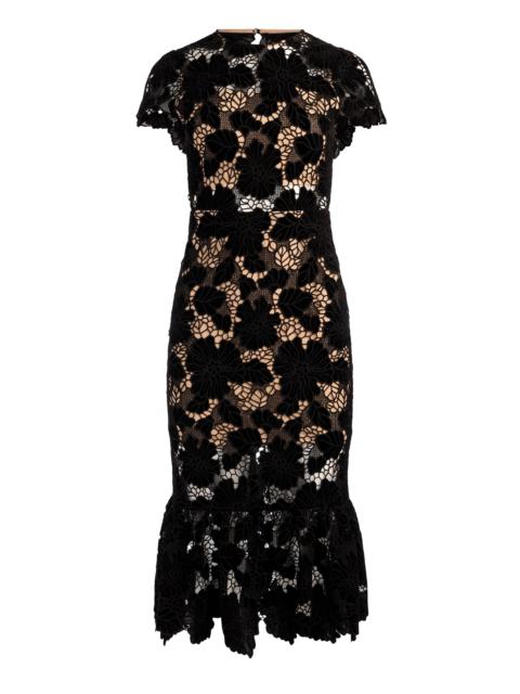 CLOVER OPEN BACK MIDI DRESS