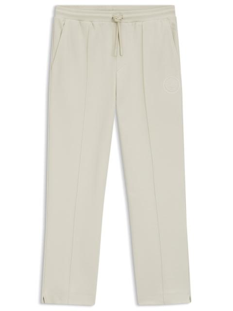 COTTON-BLEND TRACKSUIT BOTTOMS WITH TENNIS-THEMED LOGO
