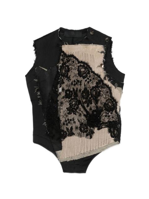 lace beaded vest