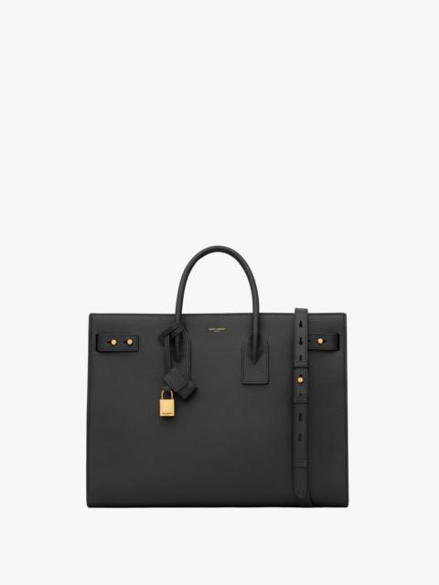 SAC DE JOUR THIN LARGE IN GRAINED LEATHER