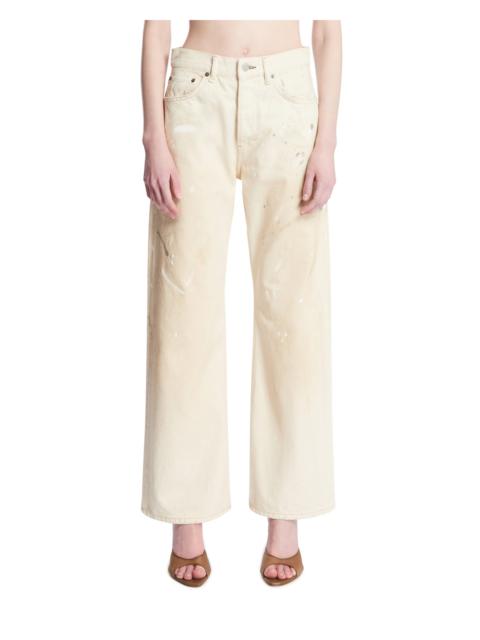 White Painted Detail Jeans