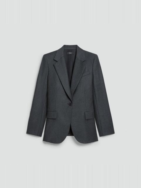 Lynnia Blazer in Sleek Flannel