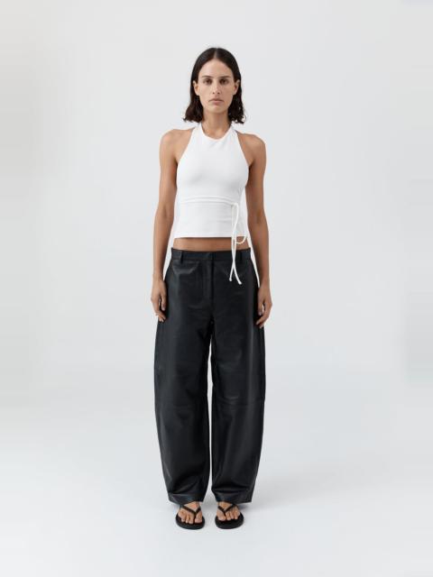 Soft Jersey Halter Top - White