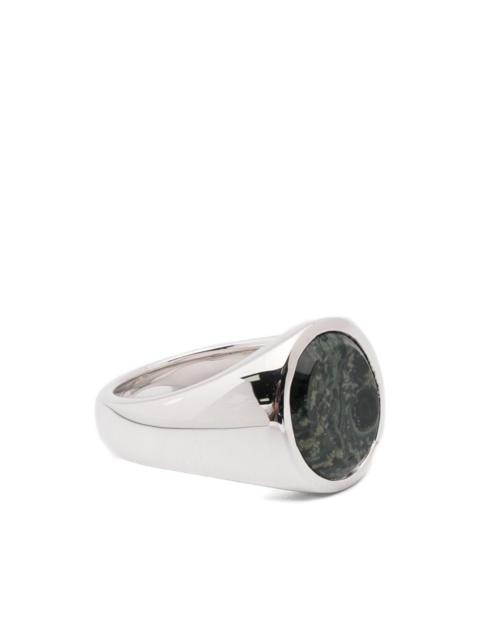 Kim oval-stone ring