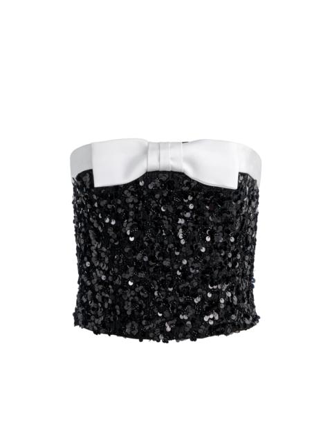 KATYA EMBELLISHED BOW TOP