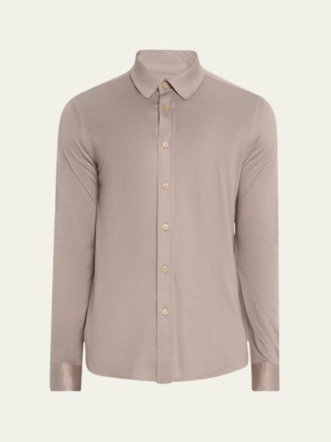 Men's Silk Pique Sport Shirt