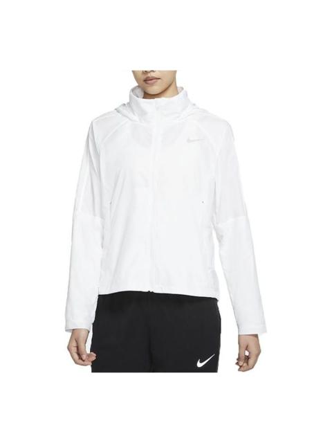 (WMNS) Nike Shield Running Long Sleeves White Jacket CU3386-100