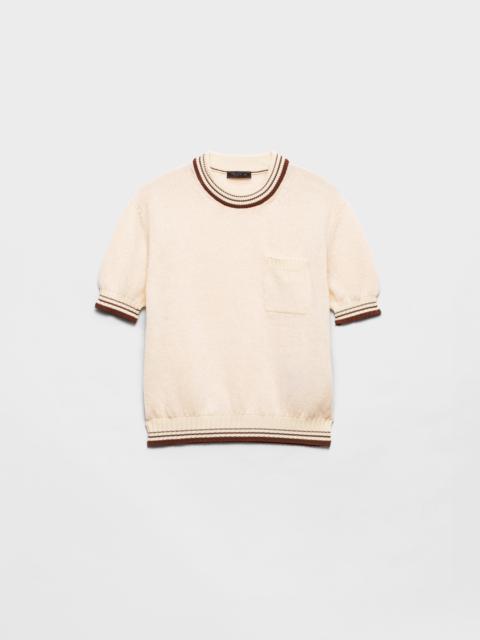 Shetland wool crew-neck sweater