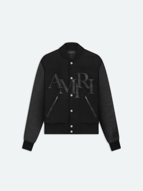 AMIRI AMIRI STAGGERED VARSITY JACKET | REVERSIBLE