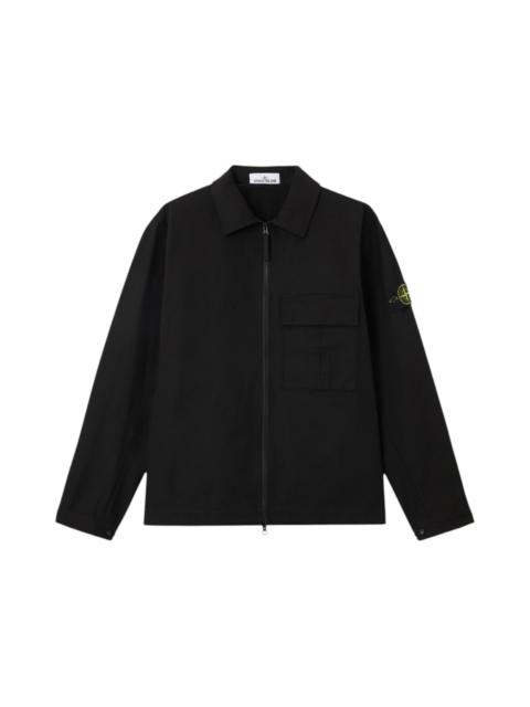 Stone Island 1200010 Panama Cotton Shirt Black