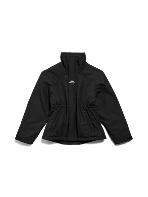 Women's 3b Sports Icon Ski High Collar Parka in Black