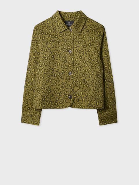 Women's Khaki 'Animal' Print Jacket