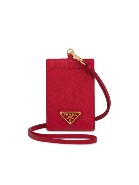 logo-plaque lanyard cardholder