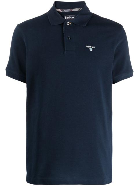 logo embroidered polo shirt