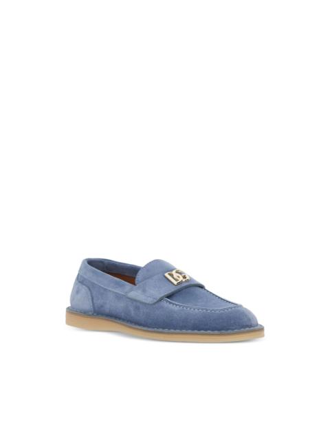 logo-plaque loafers